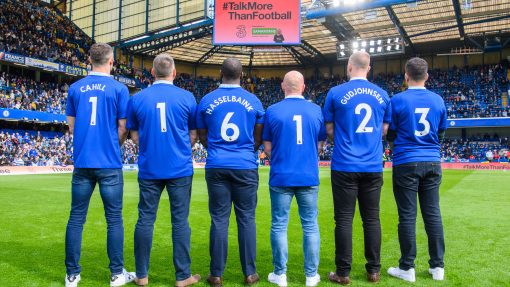 Talk More Than Football – Three and Samaritans encourage football fans to talk about their mental health with half time takeover at Stamford Bridge image