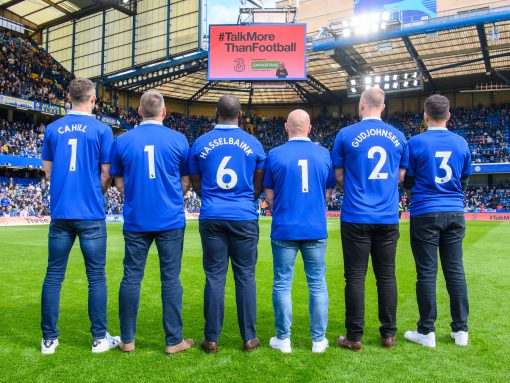 Talk More Than Football – Three and Samaritans encourage football fans to talk about their mental health with half time takeover at Stamford Bridge image