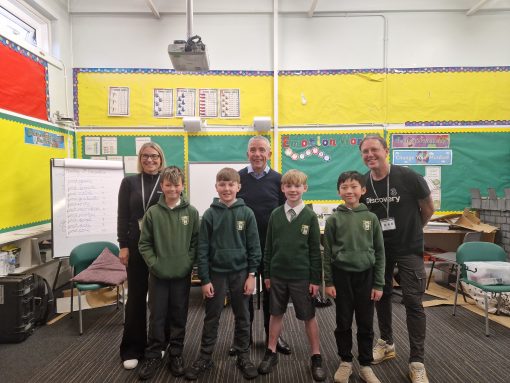 MP John Grady visits Three UK Discovery at local primary school to champion digital skills for young people image