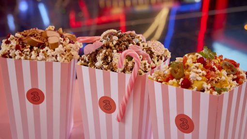 Lights, Camera, Snack-tion! Three UK serves up Festive Loaded Popcorn image